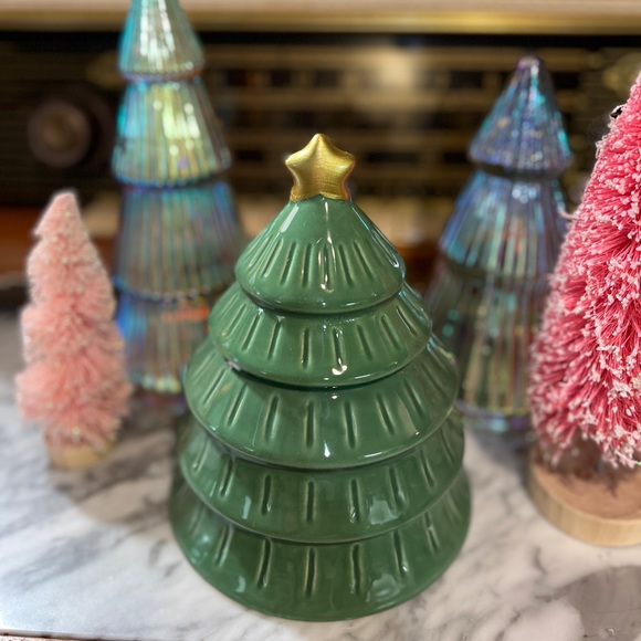 ✨NEW🎄Target Bullseye Playground 2023 Green Christmas Tree Cookie Candy Jar🍫 - Picture 7 of 8